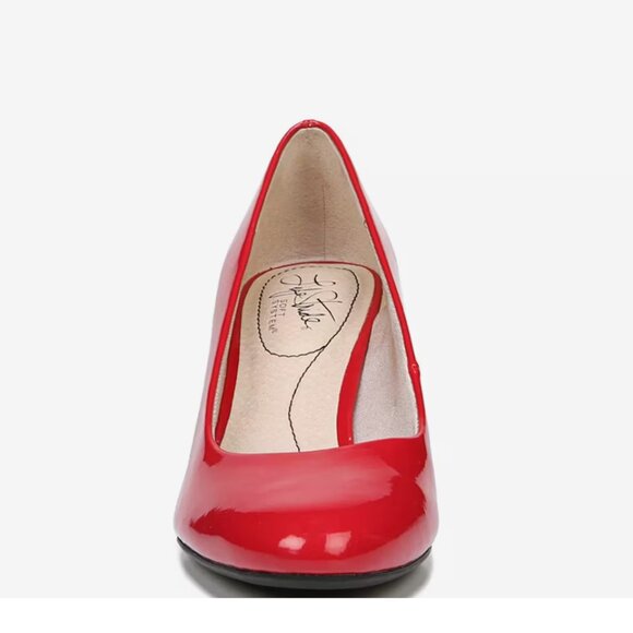 🇫🇷 Glossy Red Patent Parigi Pump (Lifestride) Women's Size 5, 2.5" heel - Picture 10 of 14